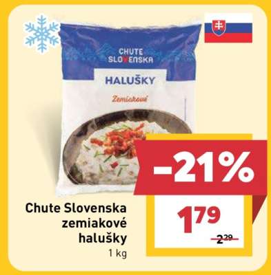 Chute Slovenska zemiakové halušky