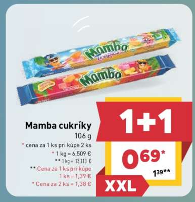 Mamba cukríky