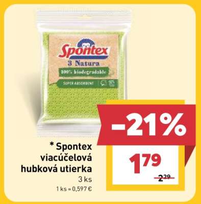 Spontex viacúčelová hubková utierka