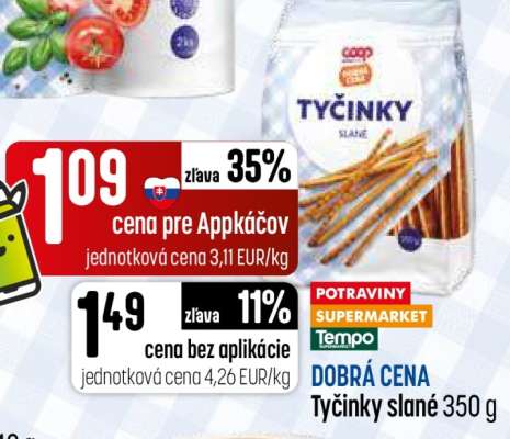 Tyčinky slané 350 g