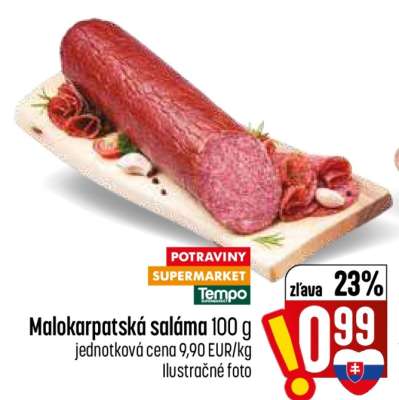 Malokarpatská saláma 100 g