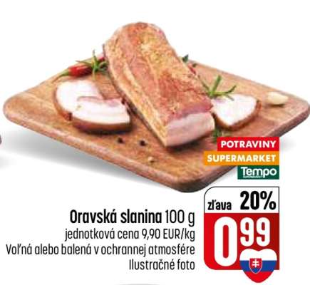 Oravská slanina 100 g