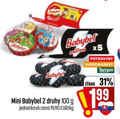 Mini Babybel 2 druhy