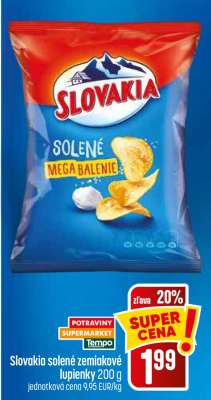 Slovakia solené zemiakové lupienky 200 g