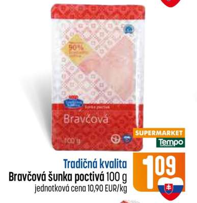 Bravčová šunka poctivá 100 g