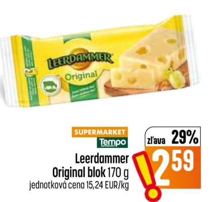 Leerdammer Original blok 170 g