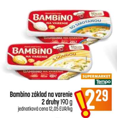 Bambino základ na varenie