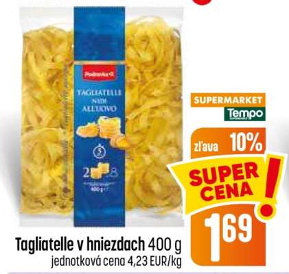 Tagliatelle v hniezdach