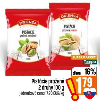 Pistácie pražené