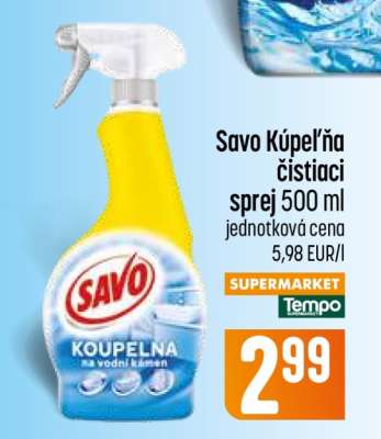 Savo Kúpeľňa čistiaci sprej 500 ml