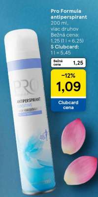 Pro Formula antiperspirant