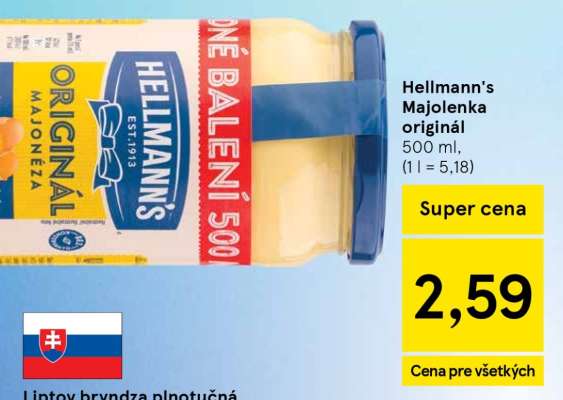 HELLMANN’S MAJOLENKA ORIGINÁL