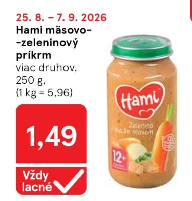 Hami mäsovo-zeleninový príkrm