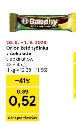 Orion želé tyčinka v čokoláde