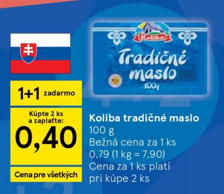 KOLIBA Tradičné maslo