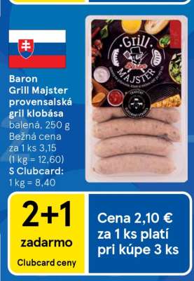Baron Grill Majster provensalská gril klobása