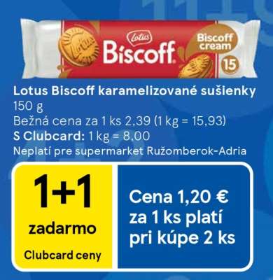 Lotus Biscoff karamelizované sušenky