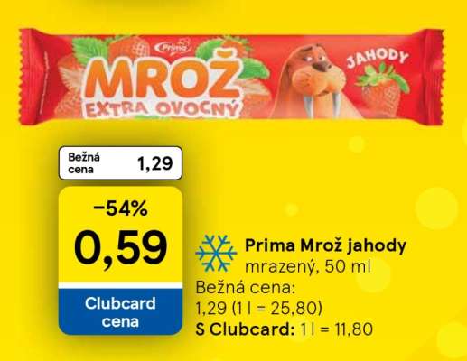Prima Mrož jahody mrazený, 50 ml