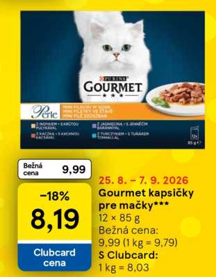 Gourmet kapsičky pre mačky