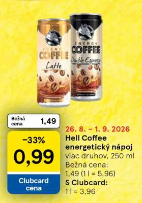 Hell Coffee energetický nápoj
