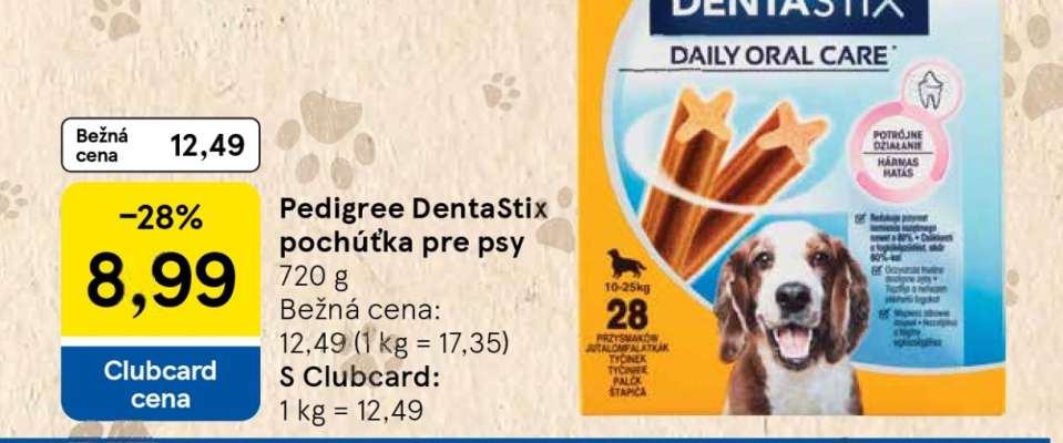Pedigree Dentastix pochúťka pre psy