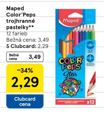 Maped Color'Peps trojhranné pastelky