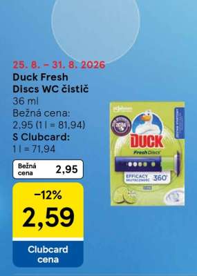 DUCK FRESH DISCS WC čistič