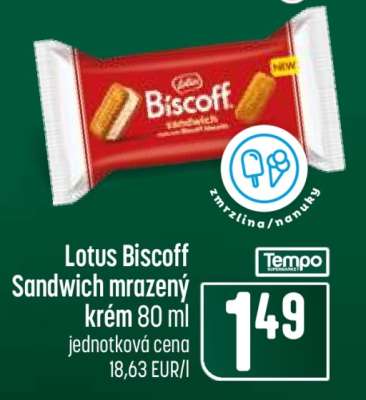 Lotus Biscoff Sandwich mrazený krém 80 ml