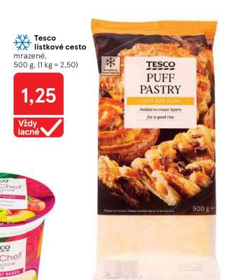 Tesco lístkové cesto