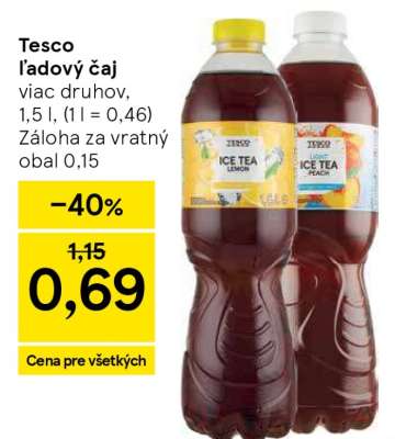 Tesco ľadový čaj