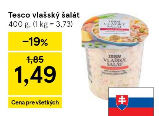 Tesco vlašský šalát