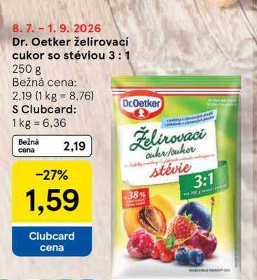 DR.OETKER Želírovací cukor so stéviou 3:1