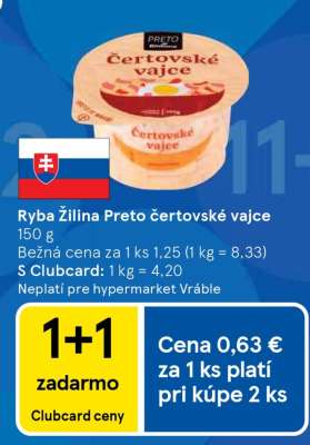 Ryba Žilina Preto Čertovské vajce