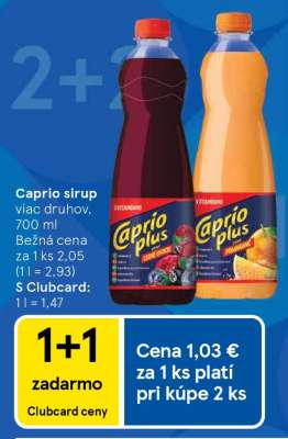 Caprio sirup viac druhov