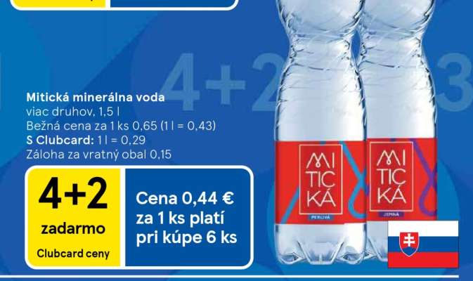 MITICKÁ Minerálna voda