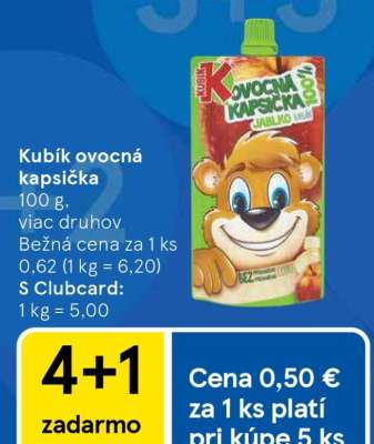 Kubík ovocná kapsička