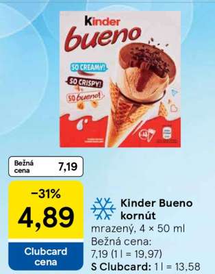 Kinder Bueno kornút