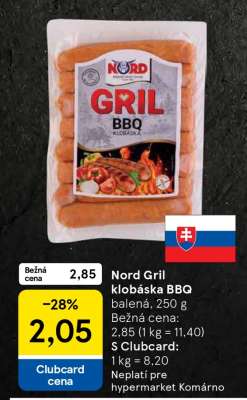 Nord Gril klobáska BBQ**