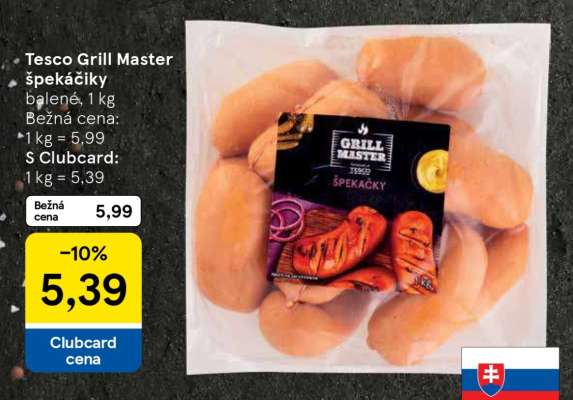 Tesco Grill Master špekáčky