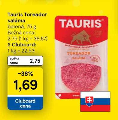TAURIS TOREÁDOR SALÁMA