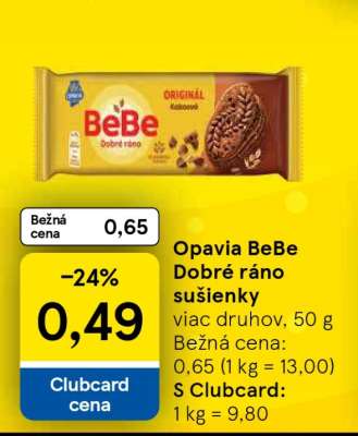 OPAVIA BEBE DOBRÉ RÁNO Sušienky