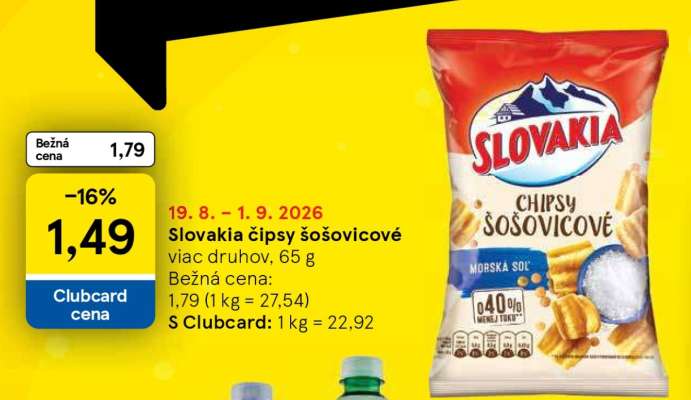 Slovakia čipsy šošovicové