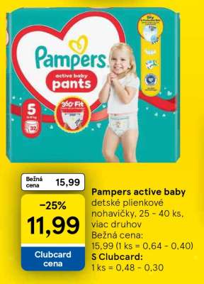 PAMPERS ACTIVE BABY