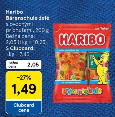 Haribo Bärenschule želé