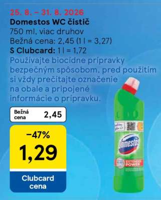 DOMESTOS WC ČISTIČ