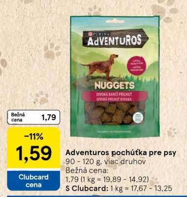 Adventuros pochúťka pre psy