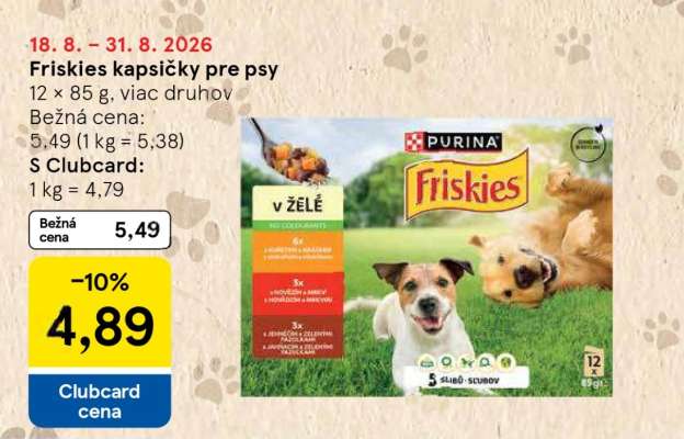 FRISKIES Kapsičky pre psy