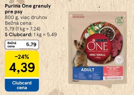 PURINA ONE Granuly pre psy