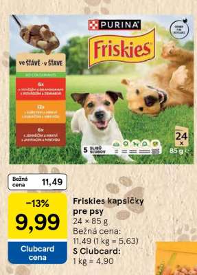 FRISKIES Kapsičky pre psy