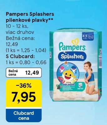 Pampers Splashers plienkové plavky**